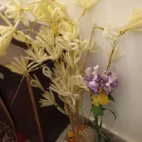 سیزده شاخه گل پر بدون گلدان|گل مصنوعی|مشهد, طلاب|دیوار