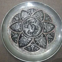 بشقاب مسی قلم زنی شده