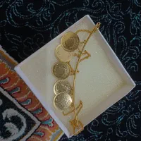 گردنی استیل اصل ابکاری طلا شده