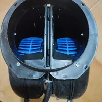 فن حلزونی بلبرینگی با پروانه نسوز