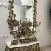 آینه و شمعدان برنز (اصل)