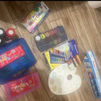 گواش آبرنگ مداد رنگی پلت