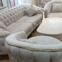 مبل ۵ نفره میزش و میز غذاخوری و روشویی