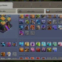 دوعدد اکانت کلش تاون هال۱۴|کنسول، بازی ویدئویی و آنلاین|صحنه, |دیوار