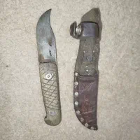 چاقو دسته چوب اصلی غلاف دار