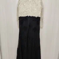 لباس مجلسی سفید مشکی