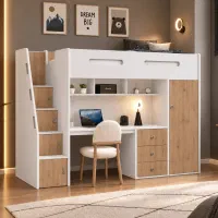 تخت دو طبقه آماده ارسال تمام MDF (چیدمان کالا)