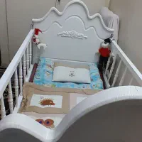 تخت ننو کودک تا ۶ سال با تشک تمیز|تخت و صندلی بچه|تهران, مشیریه|دیوار