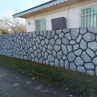 سیمانکاری طرح سنگ،سیاه وسفید،واش بتن،محوطه سازی