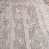 پرده تور پنل پلیسه دستک مخمل سورمه ای و یاسی ۳۲۰c|پرده، رانر، رومیزی|مشهد, شهرک بهارستان|دیوار