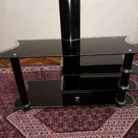 میز تلویزیون شیشیه ای