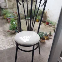 صندلی فلزی ناهارخوری|میز و صندلی غذاخوری|لاهیجان, خمیر کلایه|دیوار