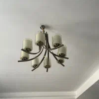 لوستر استیل شاخه ای ۵۰۰|لوستر و چراغ آویز|رباط‌کریم, رباط‌کریم|دیوار