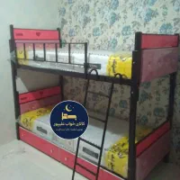 تختخواب فلزی دوطبقهLOVE|تخت و سرویس خواب|مشهد, طلاب|دیوار