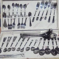 سرویس قاشق و چنگال  ۱۲۰ پارچه استنلس استیل