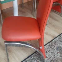 میز صندلی نهار خوری تمام چرم مکث