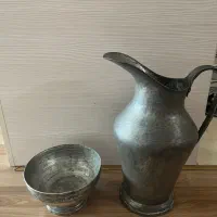 پارچ وکاسه مسی قدیمی