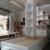 فروش کتابخانه چهار طبقه پایه چوب طبیعی|کتابخانه، شلف، قفسههای دیواری|تهران, صادقیه|دیوار