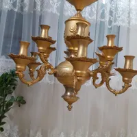 لوستر آبکاری طلا|لوستر و چراغ آویز|تهران, یاخچی‌آباد|دیوار