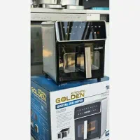 سرخ کن گلدن مدلGK-300 دو المنت 10 لیتر تمام استیل