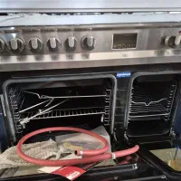 اجاق گاز سینجر دو فر، استیل، کاملاً نو و کارتن‌دار