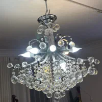 دو عدد لوستر کریستال|لوستر و چراغ آویز|گرگان, |دیوار