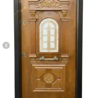 درب ضد سرقت راست بازشو روکش راش