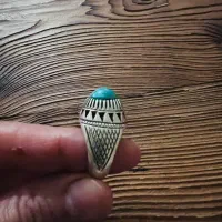 انگشتر نقره با رکاب دست ساز|جواهرات|رشت, گلباغ نماز|دیوار