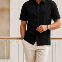 پیراهن ویسکوز پنبه استین کوتاه