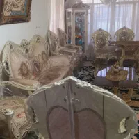 مبل وغذاخوری سلطنتی،چوب گردو+کاور(درحد اکبند)|مبلمان خانگی و میز عسلی|ملایر, |دیوار