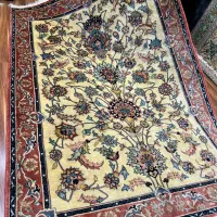 یک تخته قالی ۴ متری ملایر رنگ گیاهی استاد بافت