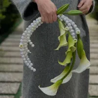 گل روبانی عروس پروانه|صنایع دستی و سایر لوازم تزئینی|سراب, |دیوار