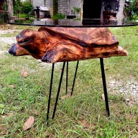 لاکپشت دستساز از جنس چوب تو پر. ۰ تا ۱۰۰ کار دست.