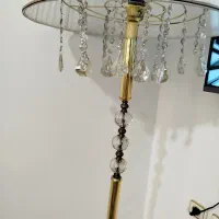 آباژور ایستاده سفید طلایی درحدنوقیمت1میلیونو300|چراغ خواب و آباژور|بهارستان, |دیوار