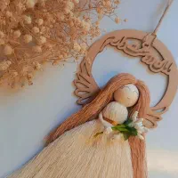 انواع فرشته مکرومه وگیفت عقدوتولدویلدا|مجسمه، تندیس، ماکت|فردیس, سرحدی|دیوار