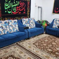 مبلمان 7 نفره درحد نو تمیز بدون هیچگونه خرابی|مبلمان خانگی و میز عسلی|امیدیه, |دیوار