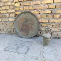 آفتابه و سینی قدیمی مسی
