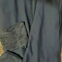 چادر ملی با رنگ مشکی و آستین طرح دار