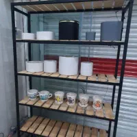 دکوری شیک برای مغازه|کتابخانه، شلف، قفسه‌های دیواری|خرم‌آباد, |دیوار