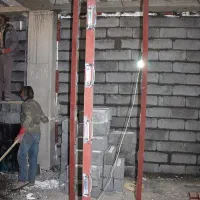 بنایی آجرچینی دیوارچینی، سیمانکاری چاله آسانسور