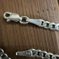 زنجیر گردنبند نقره ۷۰سانتی ۲۷ گرم نو|بدلیجات|رباط‌کریم, |دیوار