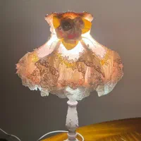 آباژور میزی فانتزی کلاسیک بسیار شیک و خاص