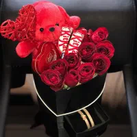 گل ولنتاین اقتصادی|گل مصنوعی|فسا, |دیوار