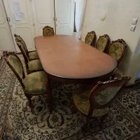 مبلمان کلاسیک ۹ نفره + میز ناهارخوری ۸ نفره|مبلمان خانگی و میز عسلی|تهران, فلسطین (میدان انقلاب)|دیوار