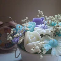 باکس گل شمع