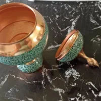 شکلات خوری مسی و جام برنجی