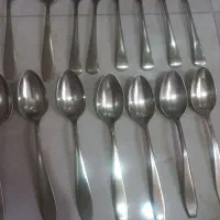 قاشق برنجی عتیقه قدیمی  سالم در حد نو