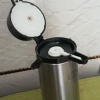 فلاکس پمپی استیل ۲/۵ لیتر|قوری، کتری، قهوه‌ساز دستی|پاکدشت, حصار امیر|دیوار