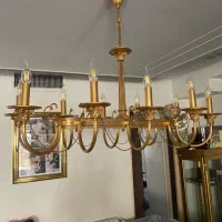 دو عدد لوستر برنزی لاینر و معمولی|لوستر و چراغ آویز|تهران, تهرانپارس غربی|دیوار