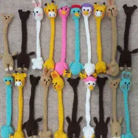 عروسک بافتنی گردن دراز